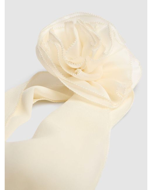 Zimmermann White Flower Neck Scarf