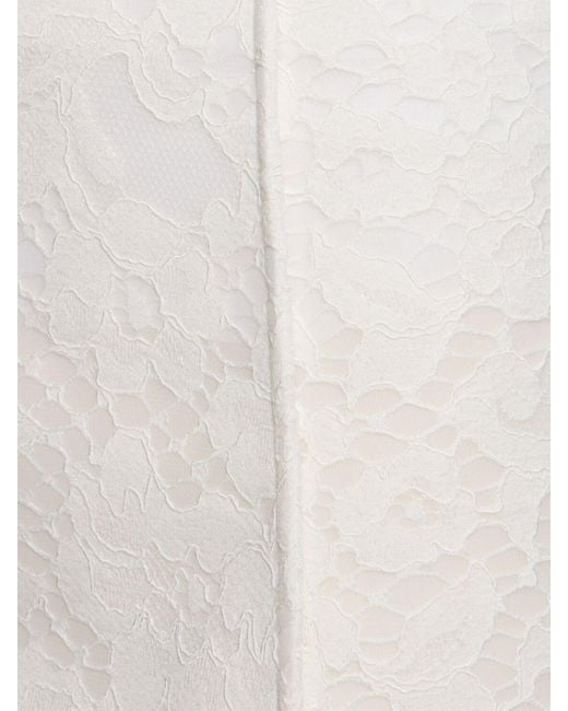 Mujer Falda Midi De Encaje Tory Burch de color White