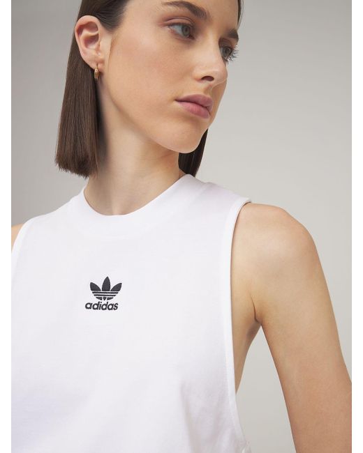 Débardeur Avec Logo adidas Originals en coloris Blanc - Lyst Débardeur Avec Logo adidas Originals en coloris Blanc - Lyst