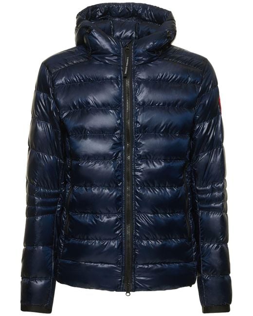Canada Goose Blue Crofton Hooded Down Jacket for men