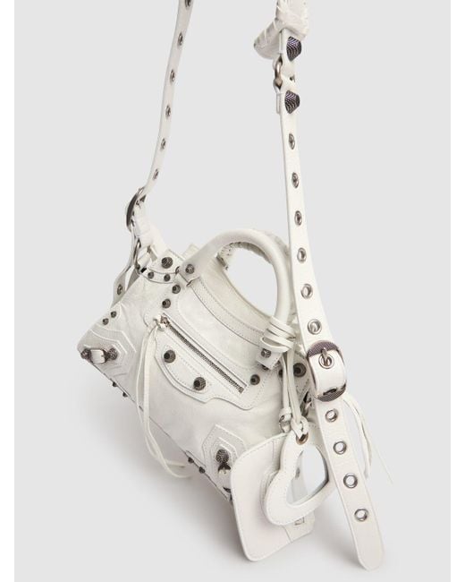 Borsa Xs Neo Cagole In Pelle di Balenciaga in Natural