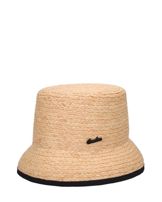 Sombrero de rafia Borsalino de color Natural