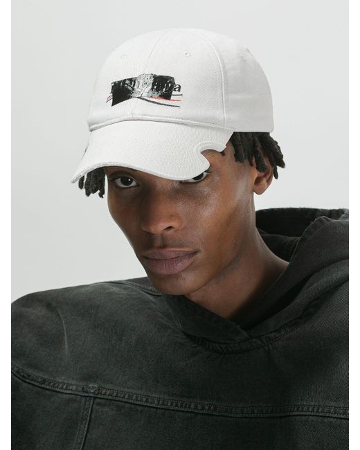 Balenciaga Gaffer Cotton Hat for Men | Lyst