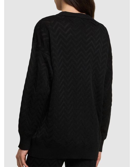 Missoni シェブロンマキシカーディガン Black