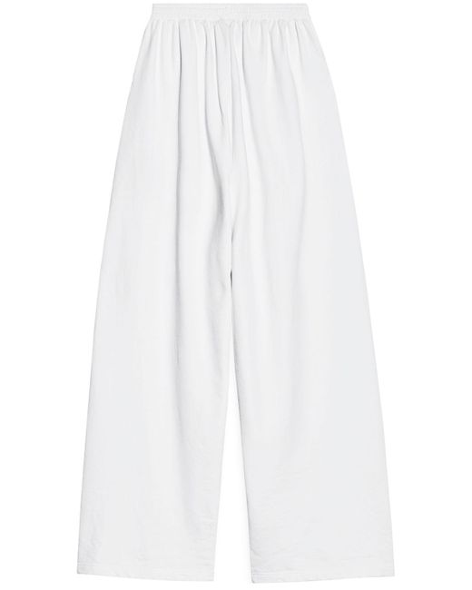 Balenciaga White Adidas baggy Sweatpants for men