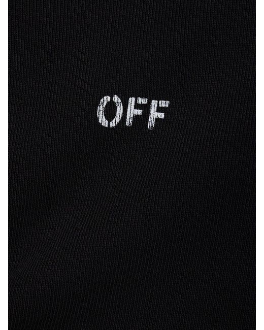 Off-White c/o Virgil Abloh Black Off Stamp Skate Cotton Sweatshirt for men