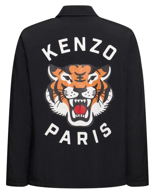 Veste en nylon imprimé tigre KENZO pour homme en coloris Black