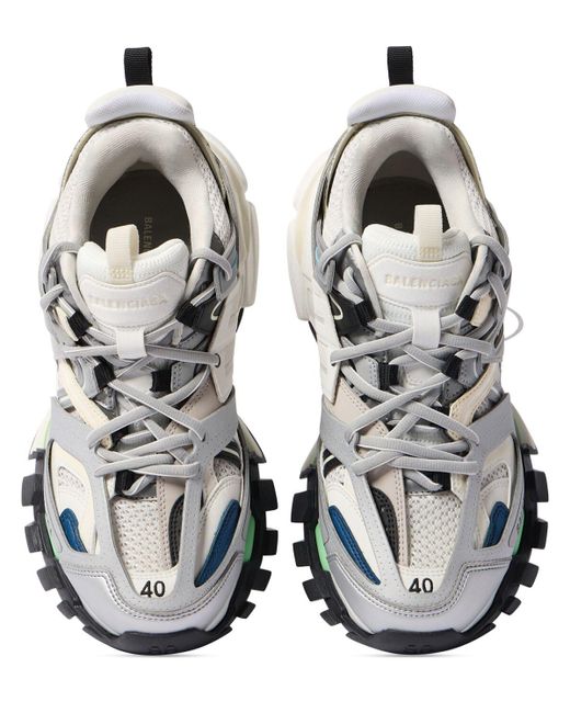 Sneakers track 2.0 in similpelle 60mm di Balenciaga in White