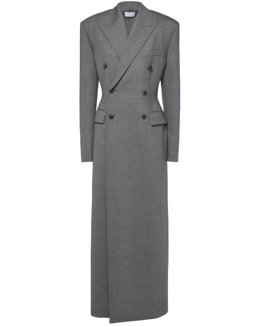 GIUSEPPE DI MORABITO ストレッチウールロングコート Gray
