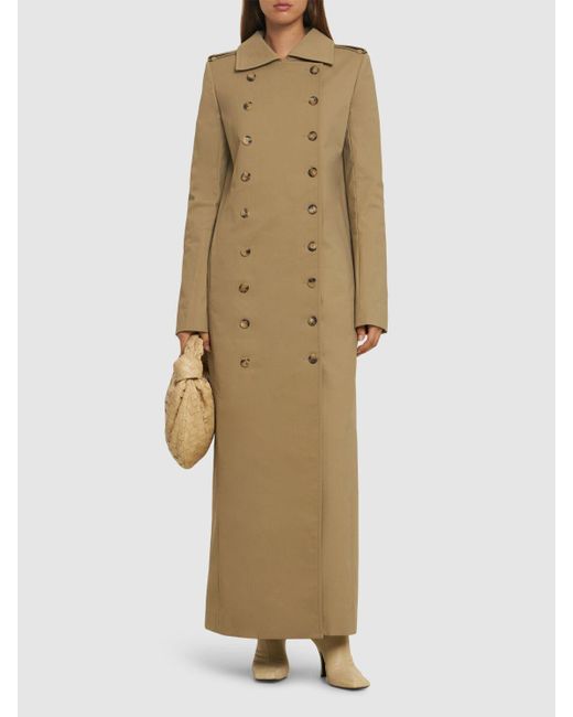 Khaite Mallory コットンブレンドロングコート Natural