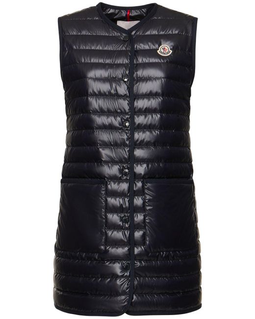 Moncler Meudon ロングパーカー ブルー | Lyst