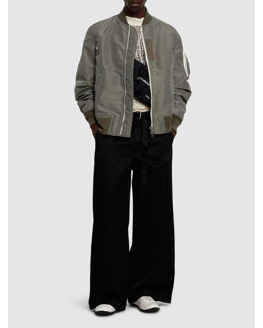 Sacai Jacke Aus Nylontwill in Green für Herren