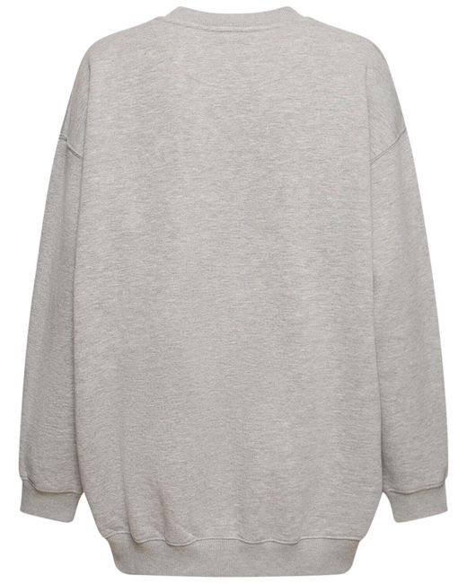 Sweat-shirt en coton imprimé tyler Anine Bing en coloris Gray