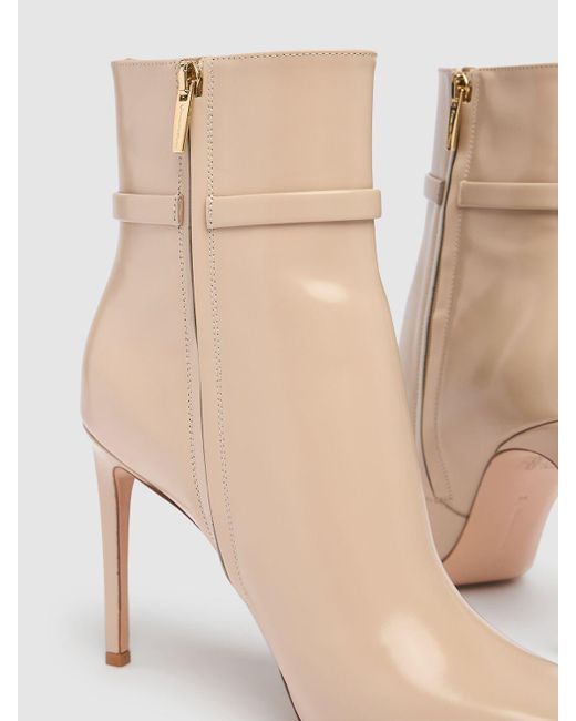Gianvito Rossi Natural 95Mm Tokio Brushed Leather Boots