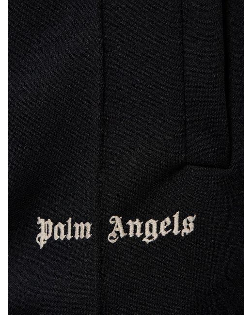 Palm Angels Black Classic Logo Tech Track Pants for men