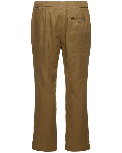 Frescobol Carioca Natural Oscar Linen & Cotton Chino Pants for men