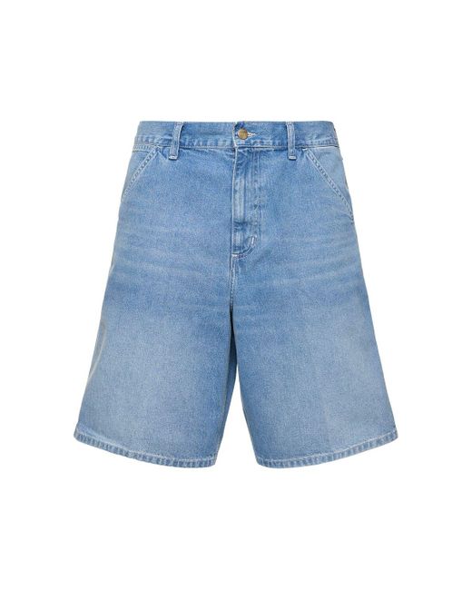 Carhartt Blue Simple Light True Washed Shorts for men