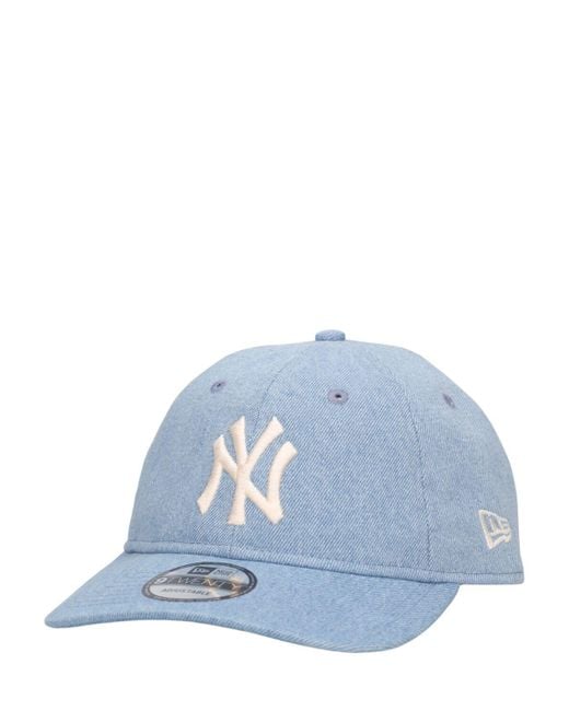 Cappello new york yankees in denim di KTZ in Blue da Uomo