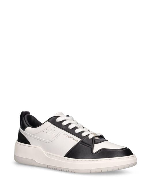 Ferragamo Multicolor Dennis Leather & Nylon Sneakers