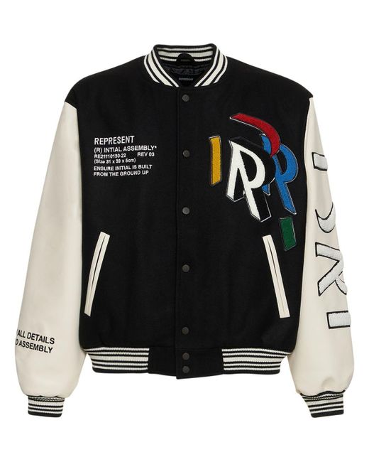 Represent two-tone Varsity Jacket - Farfetch