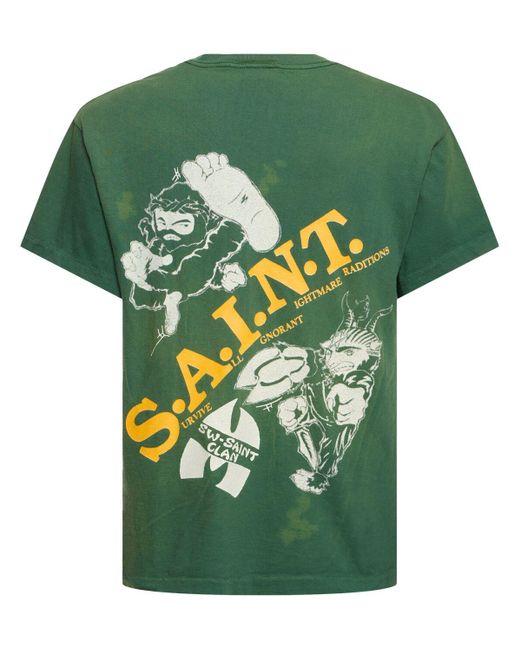 Camiseta sean wotherspoon x saint mx6 Saint Michael de hombre de color Green