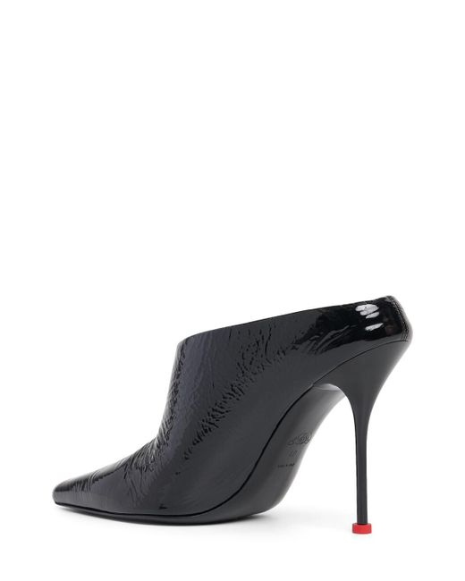 Alexander McQueen Black 90mm Leather Mules