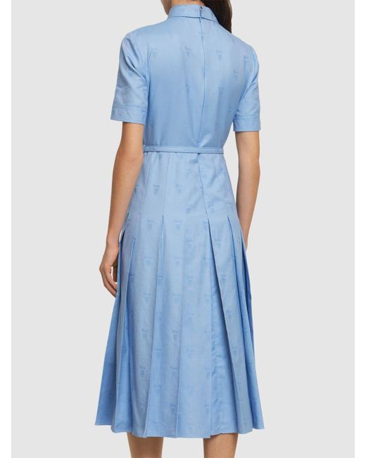 Gucci Blue Oxford Cotton Dress