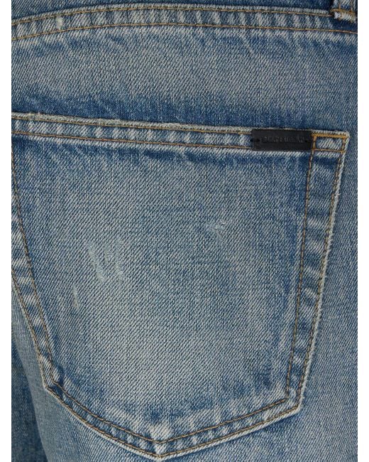 Saint Laurent Blue Mick Cotton Denim Jeans for men