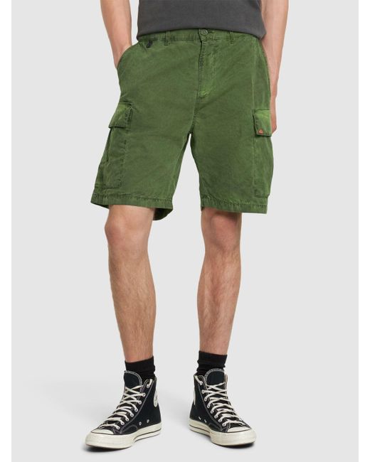 Sundek Cargo-shorts Aus Baumwollpopeline in Green für Herren