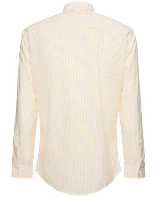 DSquared² Natural Relax Dan Cotton & Linen Striped Shirt for men