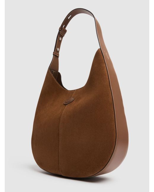 Donna Borsa Hobo Piccola di Tod's in Brown