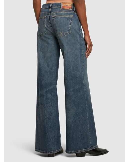 Jeans svasati 1978 d-akemi in denim di cotone di DIESEL in Blue
