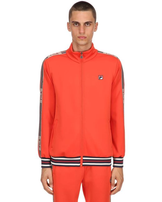 orange fila jacket