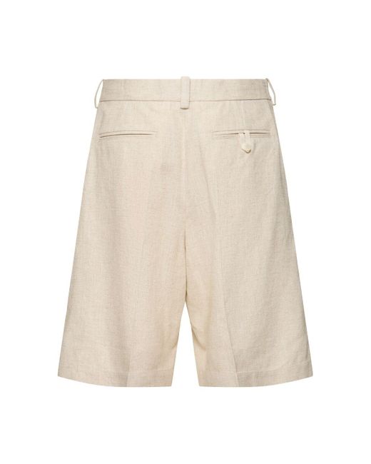 Jacquemus Le short melo リネンブレンドショートパンツ メンズ Jacquemus Le Short Melo リネンブレンドショートパンツ