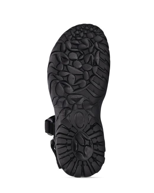 Comme des Garçons Black Nylon Tape Neoprene Sandals for men