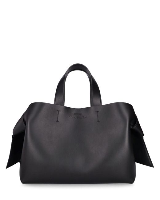 Acne Black Musubi Leather Tote Bag