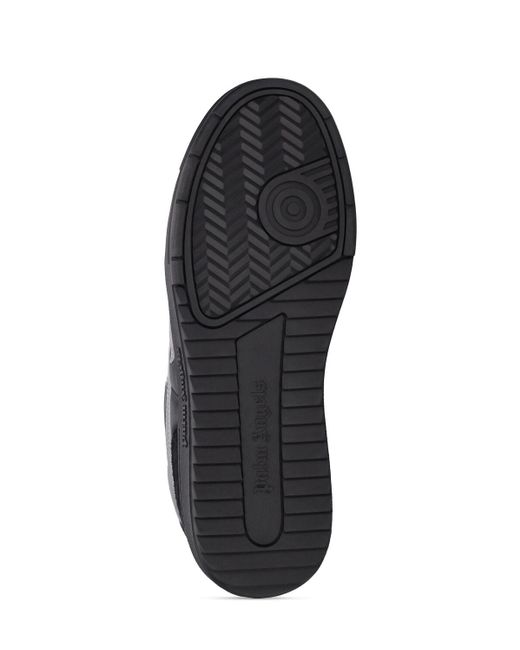 Palm Angels Black Palm Beach Leather Sneakers for men