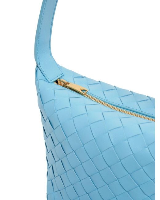Bottega Veneta Blue Candy Wallace Leather Top Handle Bag