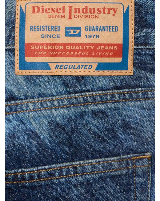 DIESEL Blue D-rise Midwaist Straight Leg Denim Jeans for men