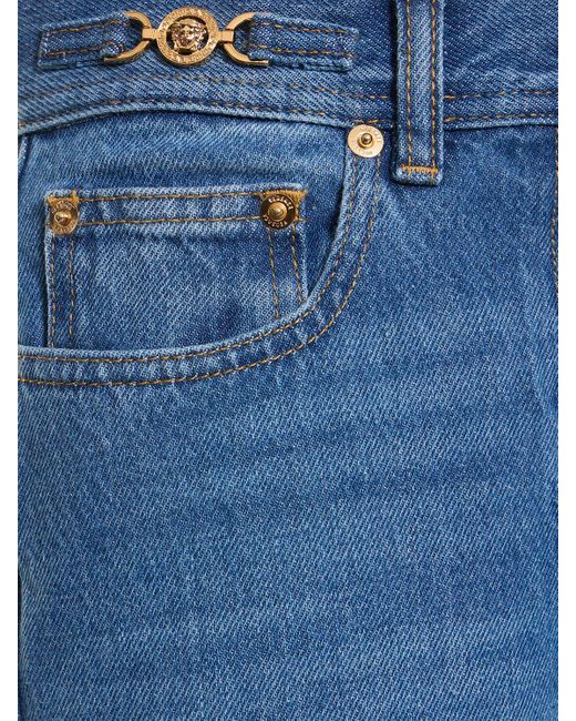 Versace Blue Ausgestellte Jeans Aus Denim