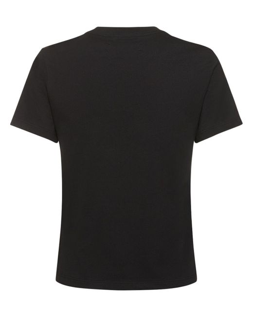 T-shirt in jersey di cotone con logo di Amiri in Black