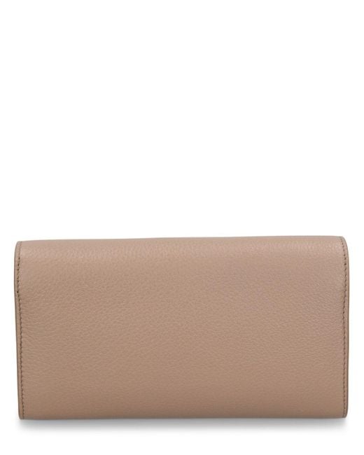 The Row Brown Sofia Continental Leather Wallet