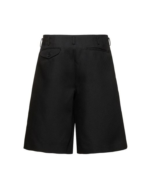 【最安値】 メンズ Comme des Garçons プリーツショーツ ブラック | Lyst パンツ