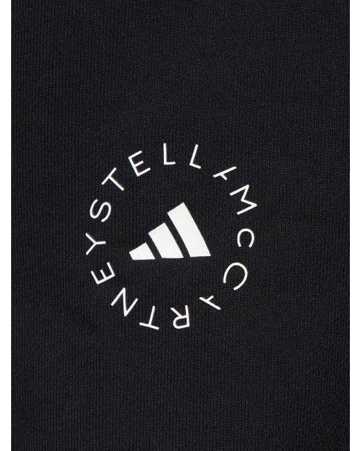 Adidas By Stella McCartney Black Sportswear Crop Open-Back Sweatshirt