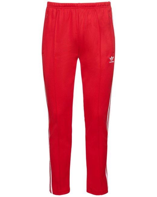 Pantalones deportivos de algodón adidas Originals de hombre de color Rojo |  Lyst