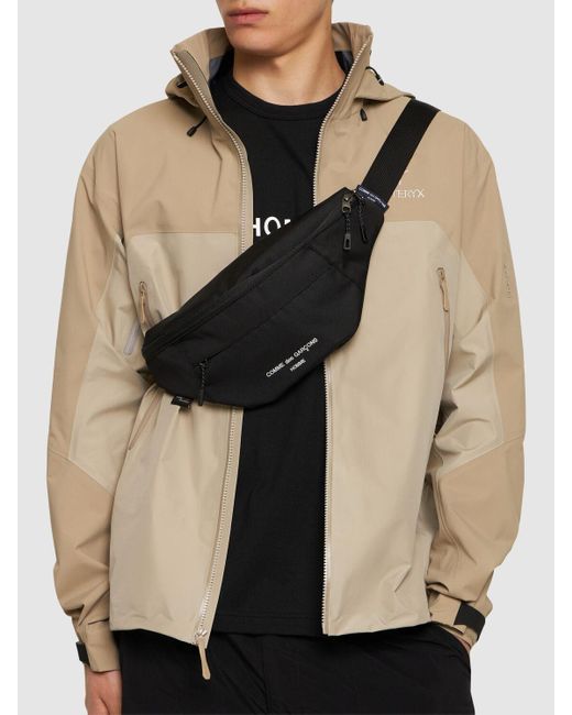 Comme des Garçons Black Cordura Logo Belt Bag for men