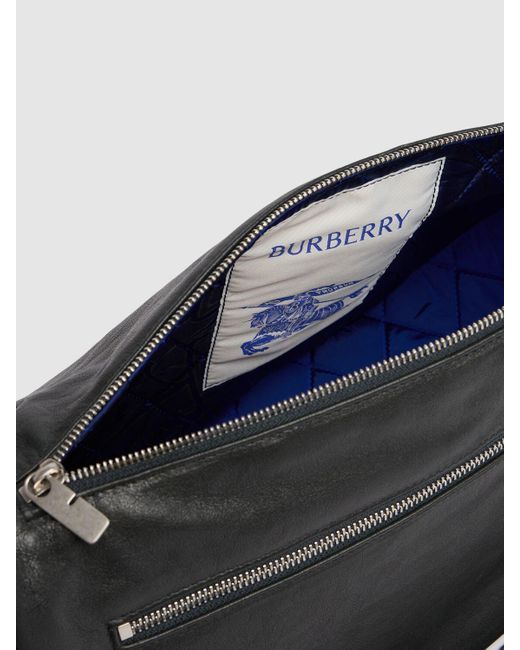 Burberry Große Umhängetasche Aus Leder "shield" in Black für Herren
