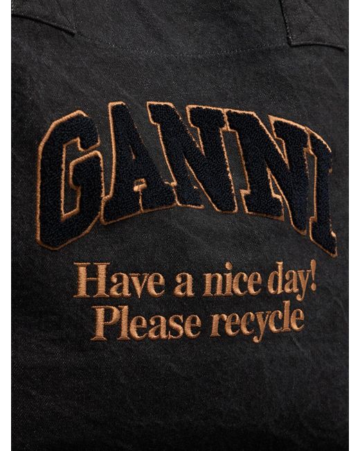 Ganni Vichy Check XXL Tote main image 1