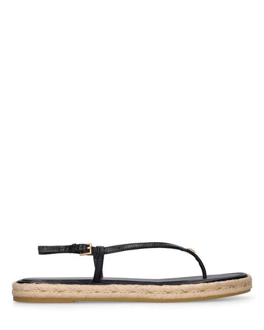 Tory Burch 20mm Simple Espadrille Thong Sandals in White | Lyst Australia