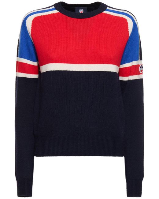 Fusalp Blue Eira Wool & Cashmere Sweater